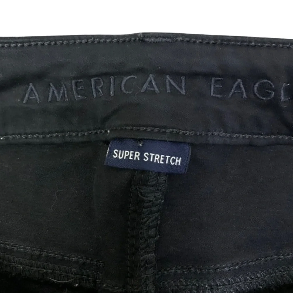 American Eagle Black Skinny Jeans Women's Jeans American Eagle Jeans 8R - Picture 3 of 7